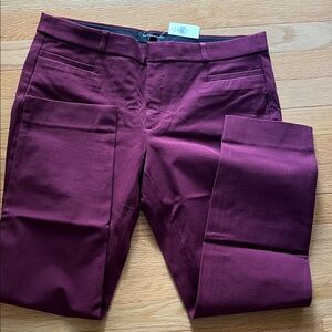 Banana Republic Sloan Burgundy Pants NWT